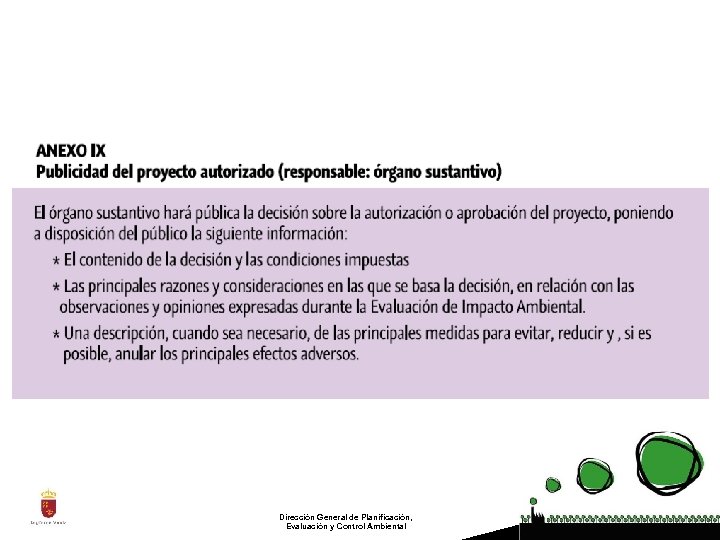 Dirección General de Planificación, Evaluación y Control Ambiental 