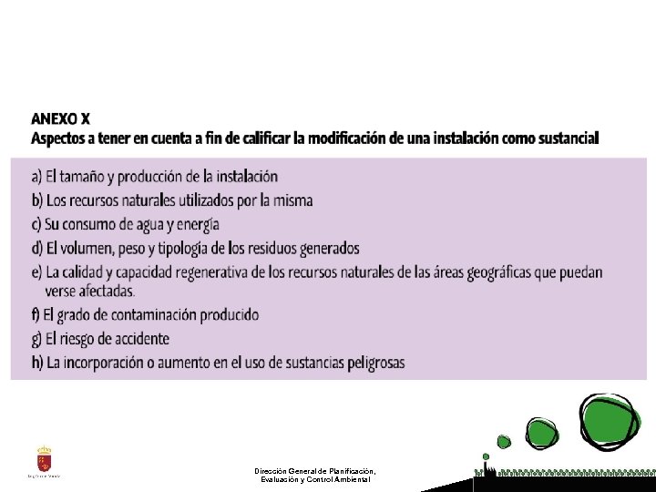 Dirección General de Planificación, Evaluación y Control Ambiental 