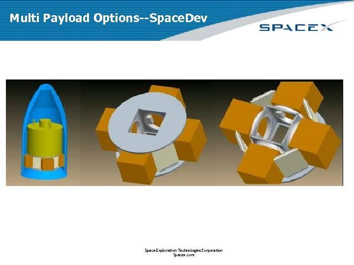 Multi Payload Options--Space. Dev Space Exploration Technologies Corporation Spacex. com 
