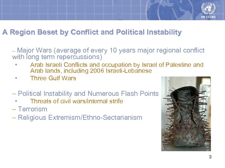 A Region Beset by Conflict and Political Instability – Major Wars (average of every