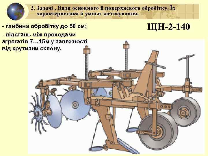 2. Задачі. Види основного й поверхневого обробітку. Їх характеристика й умови застосування. - глибина