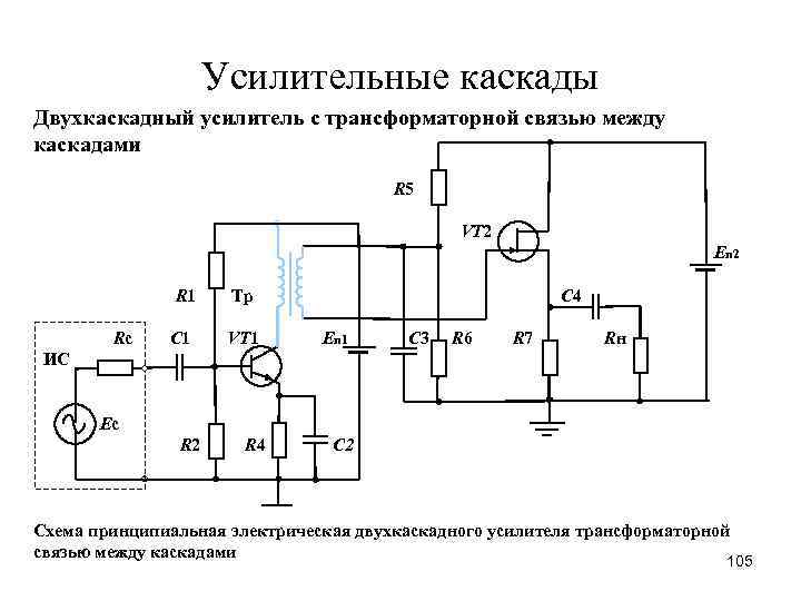 Трансформаторная связь схема