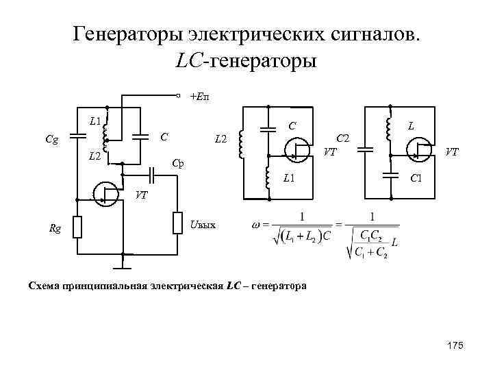 Особенно широко применяют автогенераторы выполненные по схемам