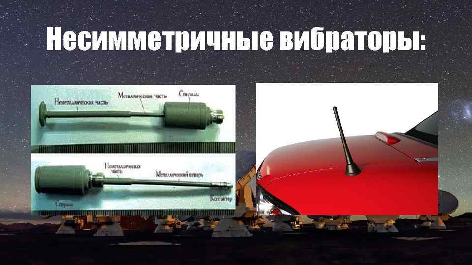 Несимметричные вибраторы: 