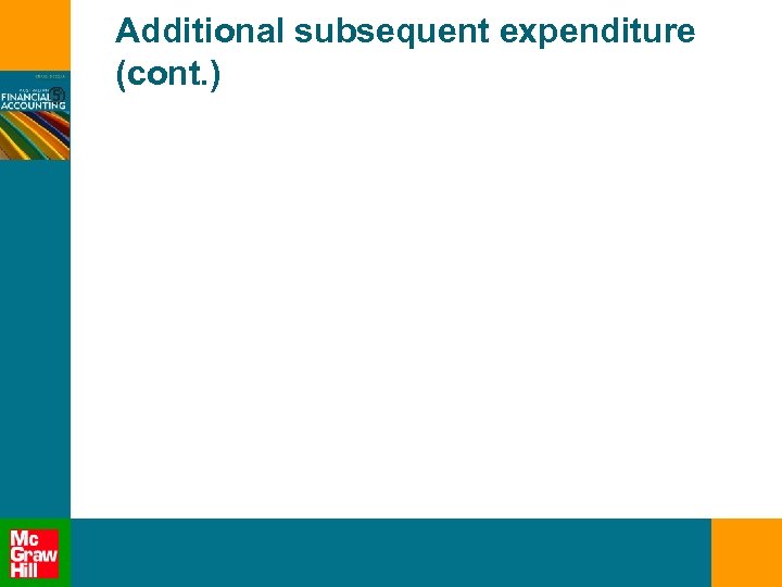 Additional subsequent expenditure (cont. ) 