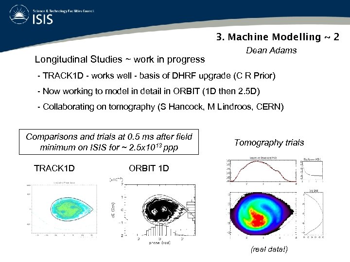 3. Machine Modelling ~ 2 Longitudinal Studies ~ work in progress Dean Adams -