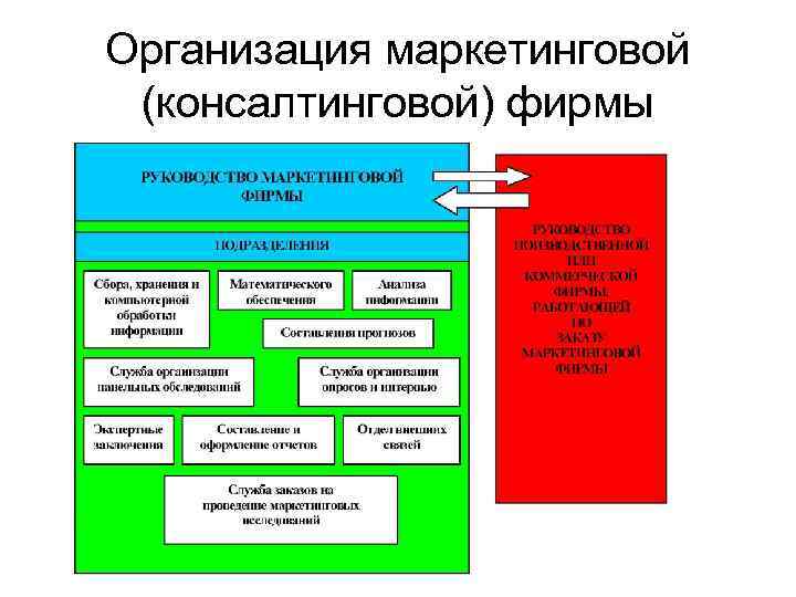 Организация маркетинговой (консалтинговой) фирмы 