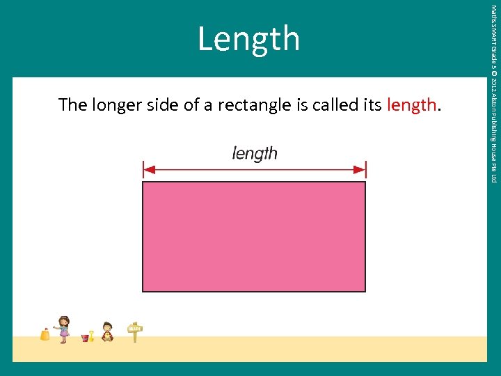 The longer side of a rectangle is called its length. Maths SMART Grade 5