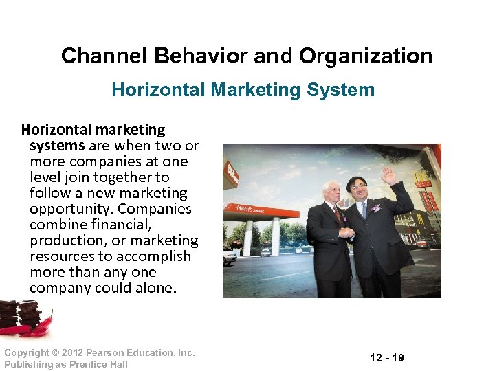 Channel Behavior and Organization Horizontal Marketing System Horizontal marketing systems are when two or