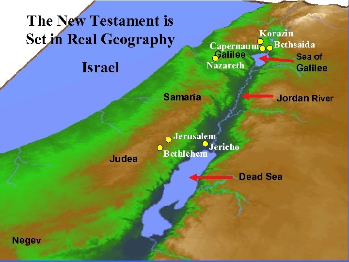 The New Testament is Set in Real Geography Israel Korazin Bethsaida Capernaum Galilee Sea