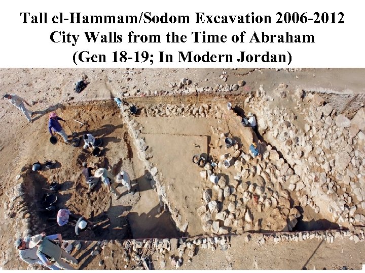 Tall el-Hammam/Sodom Excavation 2006 -2012 City Walls from the Time of Abraham (Gen 18