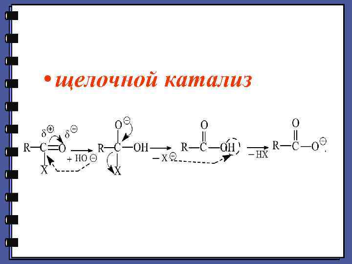  • щелочной катализ 