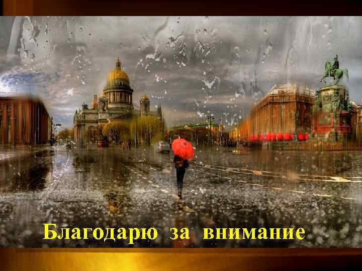 Благодарю за внимание 