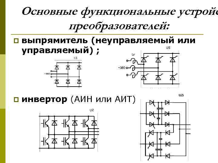 Структурная схема выпрямительного устройства