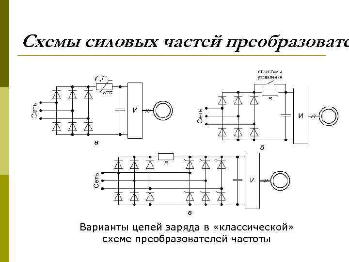 Схема силовых преобразователей