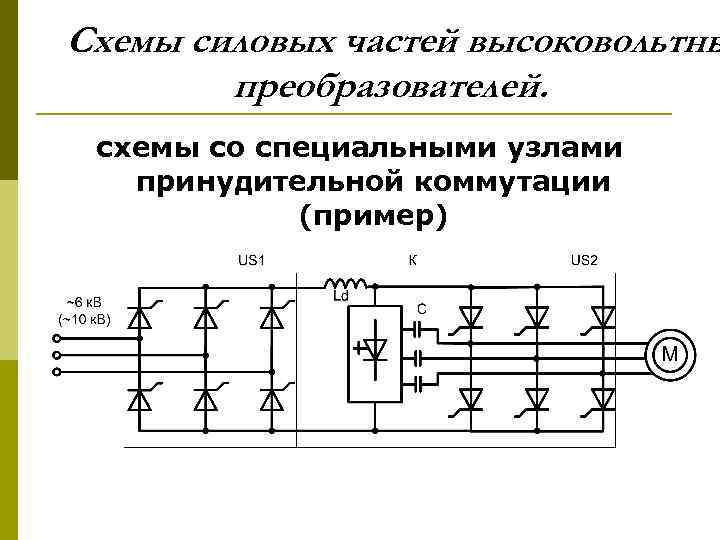 Элементы силовой схемы