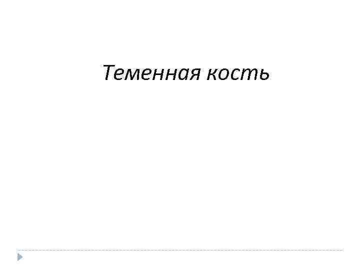 Теменная кость 