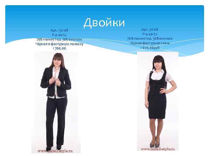 Арт. 132 -08 Р-р 40 -52 70%-полиэстер, 30%-вискоза Чёрная в фактурную полоску 1 700,