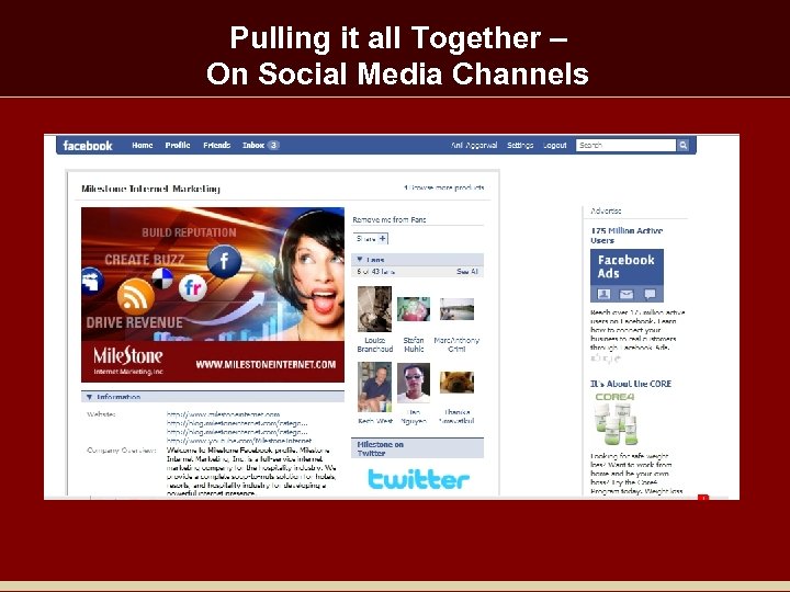 Pulling it all Together – On Social Media Channels 