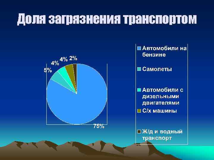 Доля загрязнения транспортом 