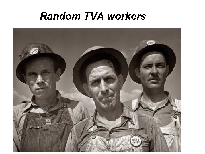 Random TVA workers 
