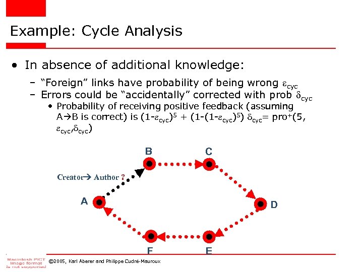 Example: Cycle Analysis • In absence of additional knowledge: – “Foreign” links have probability
