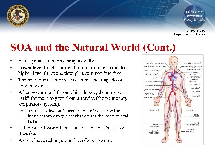 United States Department of Justice SOA and the Natural World (Cont. ) • •