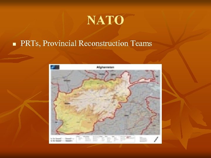 NATO n PRTs, Provincial Reconstruction Teams 