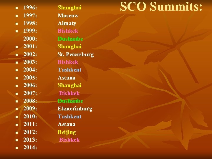 n n n n n 1996: 1997: 1998: 1999: 2000: 2001: 2002: 2003: 2004: