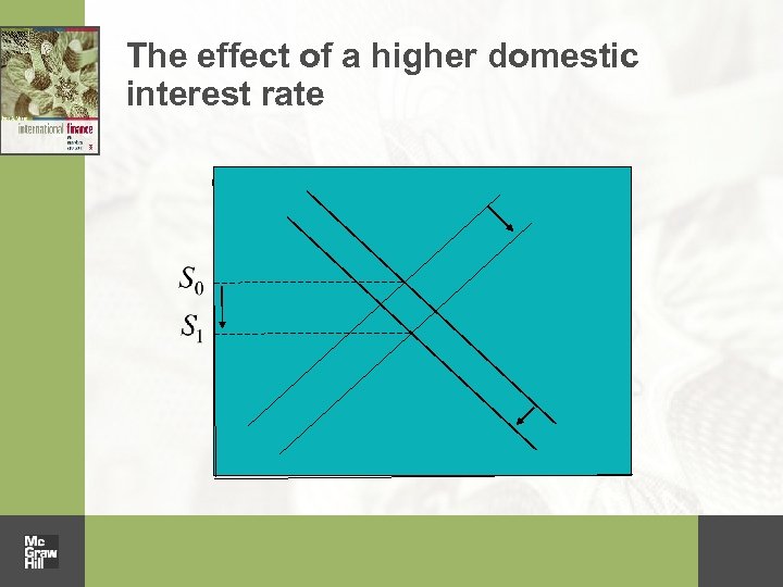 The effect of a higher domestic interest rate 