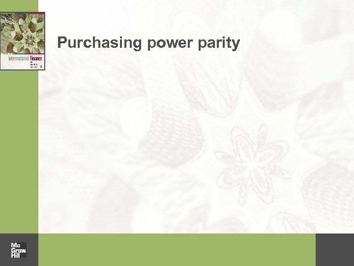 Purchasing power parity 