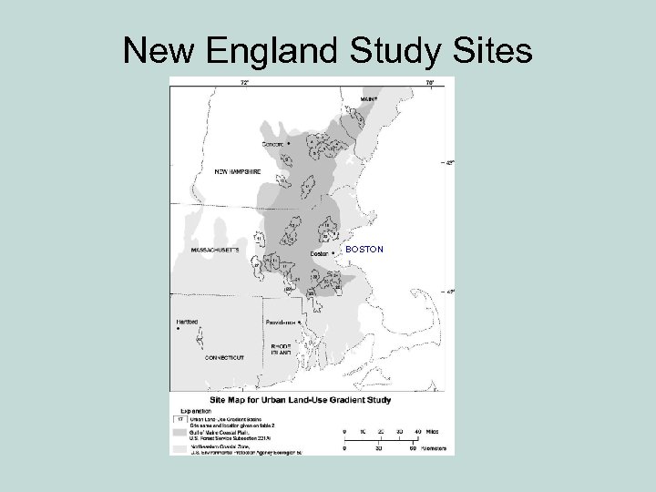 New England Study Sites BOSTON 