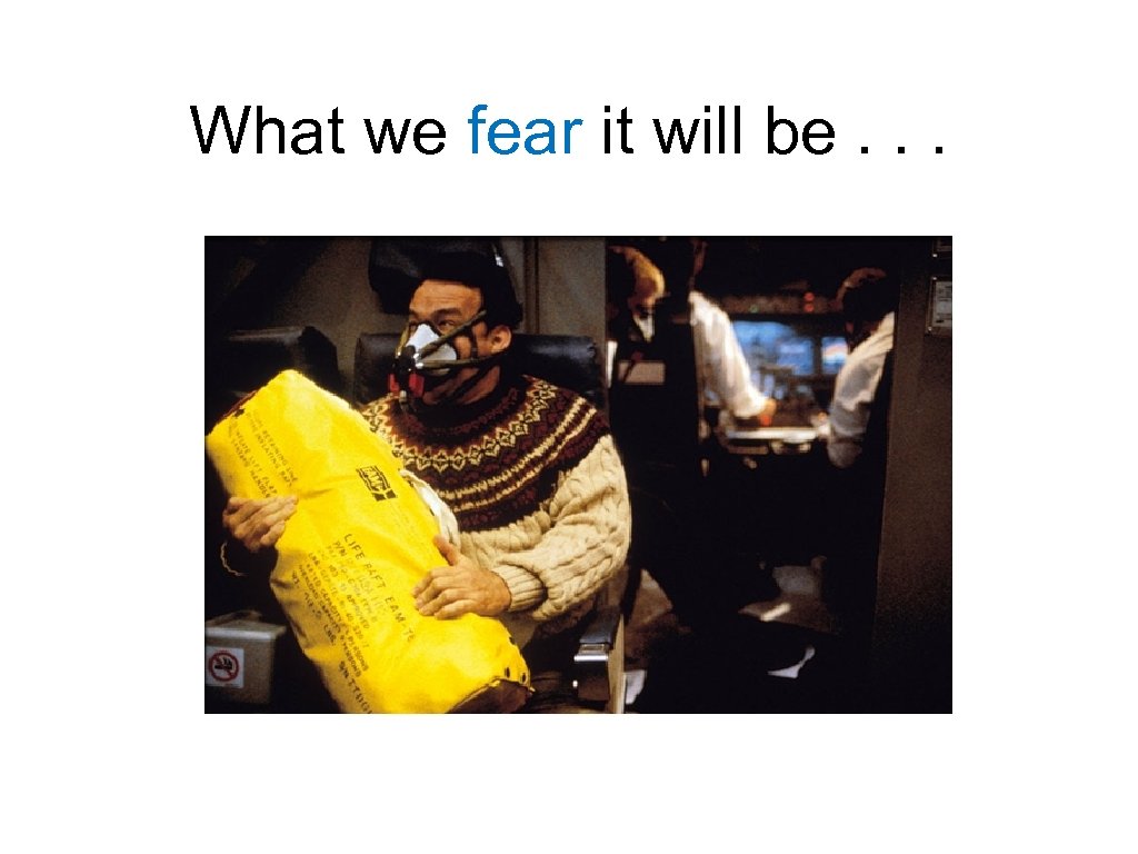 What we fear it will be. . . 