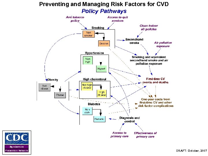 Preventing and Managing Risk Factors for CVD Policy Pathways Syndemics Prevention Network DRAFT: October,