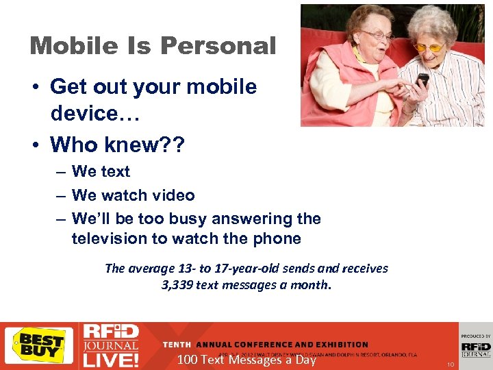 Mobile Is Personal • Get out your mobile device… • Who knew? ? –