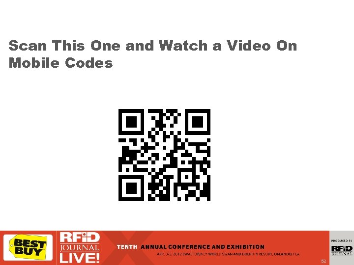 Scan This One and Watch a Video On Mobile Codes 52 