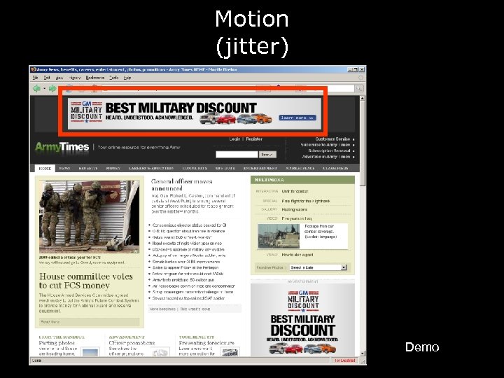 Motion (jitter) Demo 
