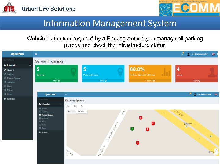 Urban Life Solutions Information Management System Website is the tool required by a Parking