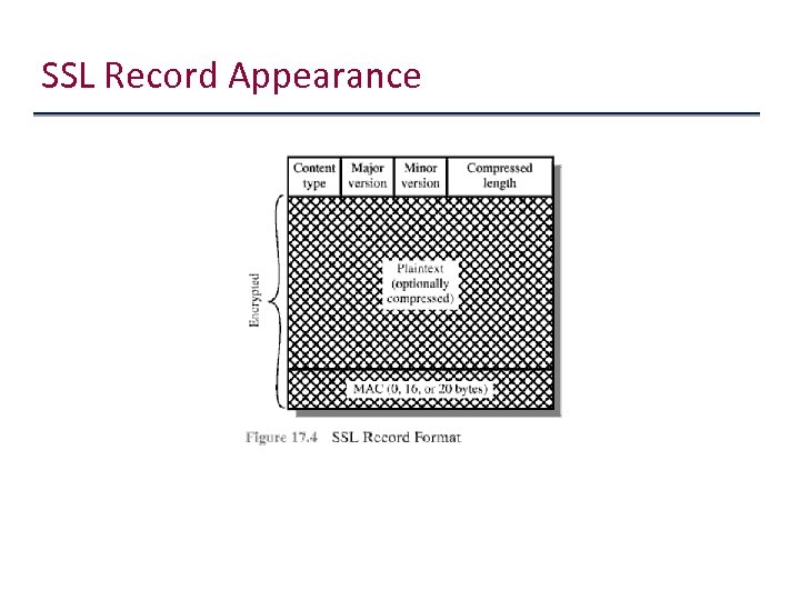 SSL Record Appearance 
