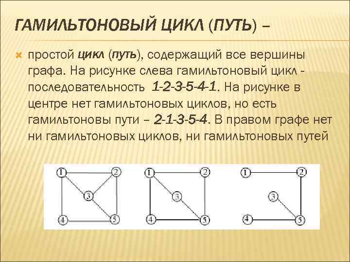 Найти цикл графа. Гамильтонов цикл в графе. Гамильтонов цикл гамильтонова цепь. Простой цикл в графе. Гамильтонов путь в графе.