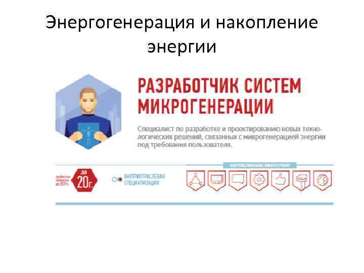 Энергогенерация и накопление энергии 