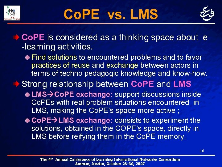 Co. PE vs. LMS Co. PE is considered as a thinking space about e