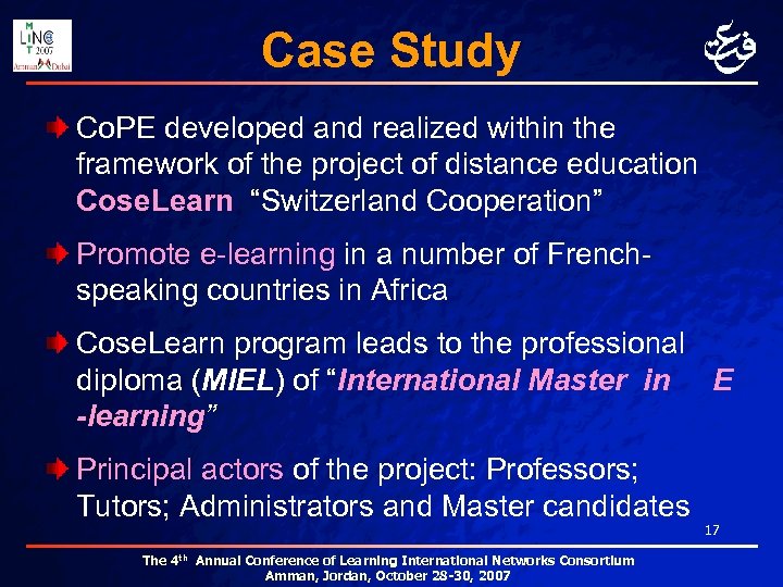 Case Study Co. PE developed and realized within the framework of the project of