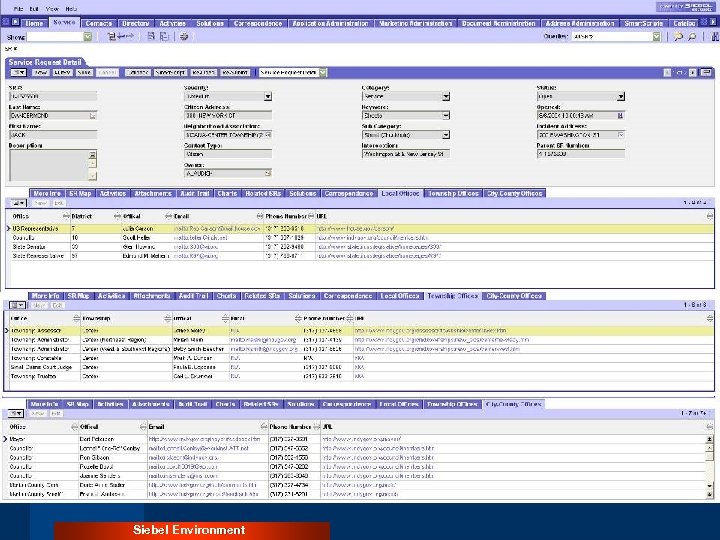 Siebel Environment 