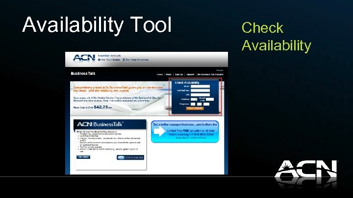Availability Tool Check Availability 