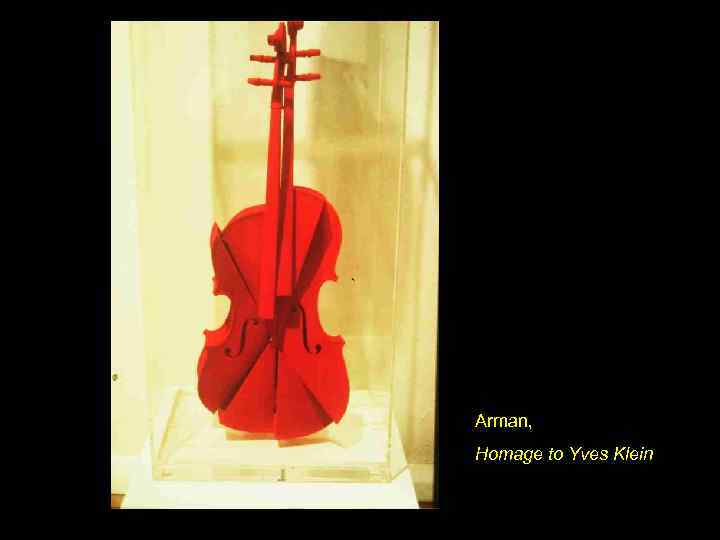 Arman, Homage to Yves Klein 