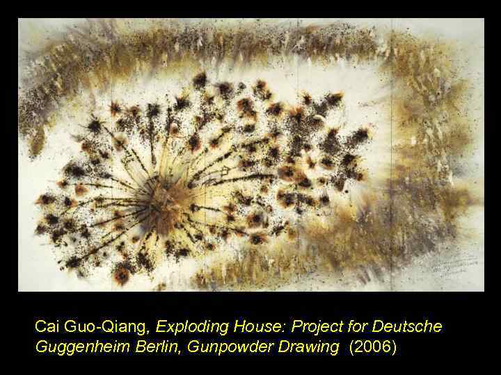Cai Guo-Qiang, Exploding House: Project for Deutsche Guggenheim Berlin, Gunpowder Drawing (2006) 