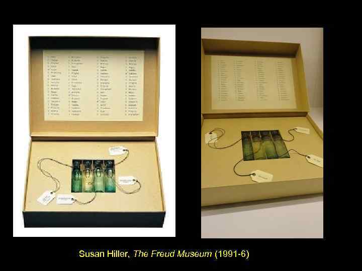 Susan Hiller, The Freud Museum (1991 -6) 