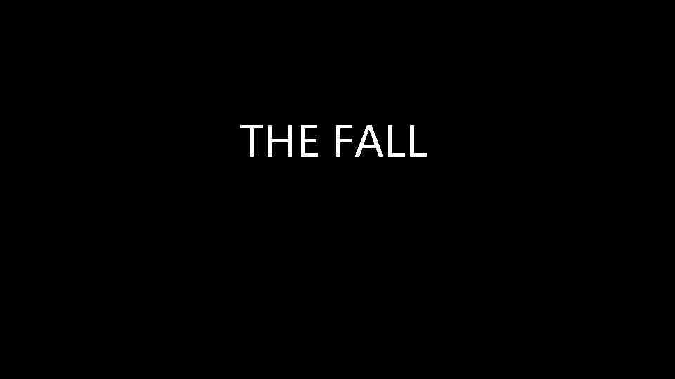 THE FALL 