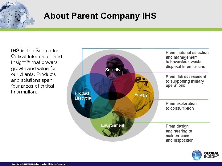 About Parent Company IHS is The Source for Critical Information and Insight™ that powers